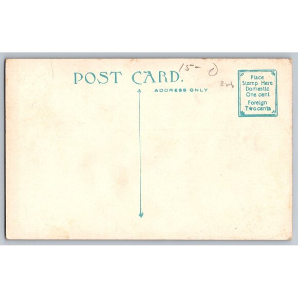 Postcard  Unposted Maine Main St. looking North from R. R. Saco #726 - Picture 2 of 2